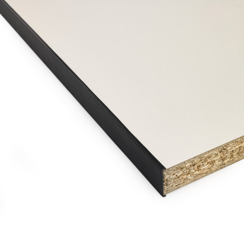 Profil meblowy C 18 mm, czarny z taśmą klejową, długość 5m