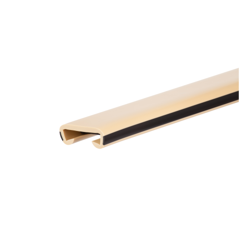 Listwa poręczowa PCV LUX, poręczówka 40x8mm krem/czarny