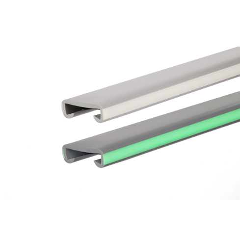 Listwa poręczowa PCV FOTO, poręczówka 40x8mm szary