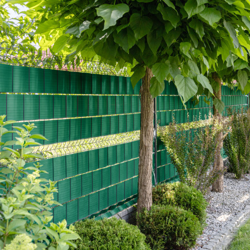 Taśma Ogrodzeniowa Quest® Lux  900 g/m2, 19cm zielona RAL6005