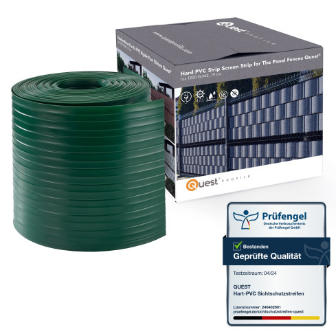 Taśma Ogrodzeniowa Quest® Lux  900 g/m2, 19cm zielona RAL6005