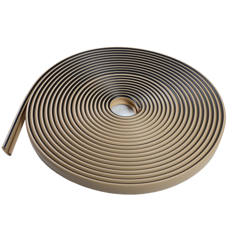 Listwa poręczowa PCV LUX, poręczówka 40x8mm krem/czarny