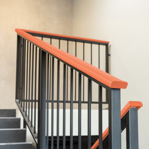 Zakończenie do listwy poręczowej PVC, zaślepka do profilu poręczowego PREMIUM, 40x8, ceglany