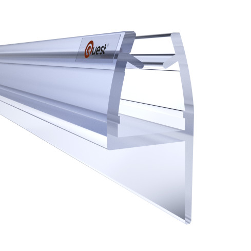 Uszczelka prysznicowa boczna 200 cm przeźroczysta, 2 sztuki