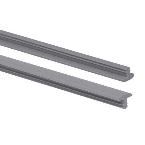 Profil schodowy antypoślizgowy ciemnoszary, rowkowany, 25m