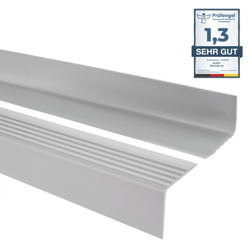 Profil schodowy antypoślizgowy 50x42mm 150cm jasnoszary