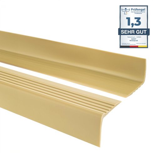 Profil schodowy antypoślizgowy 50x42mm 150cm kremowy