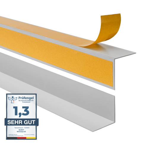 Kątownik twardy klejony po zewnętrznej stronie, szary