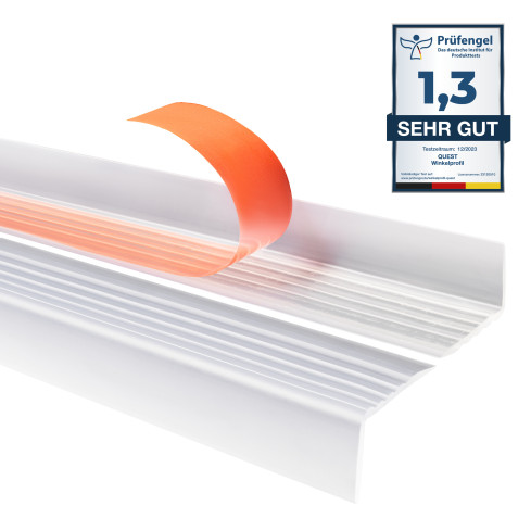 Profil schodowy antypoślizgowy samoprzylepny, 40x25, transparentny