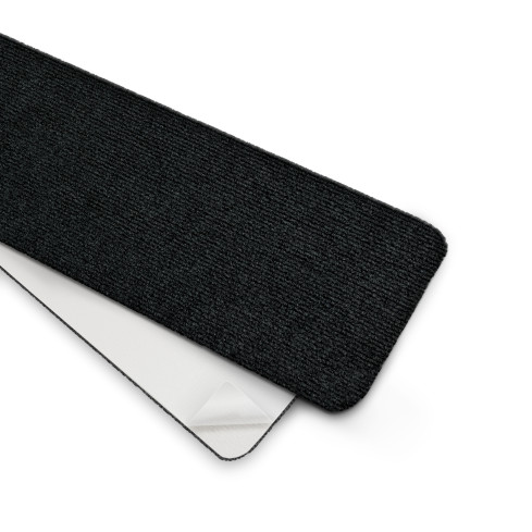 Dywanik schodowy samoprzylepny, antypoślizgowy prosty 76x20 cm, nakładka na schody, czarny