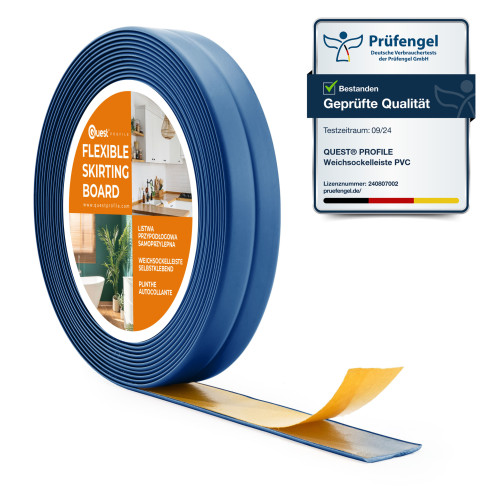 Listwa wykończeniowa samoprzylepna niebieski PCV 10/10 5m