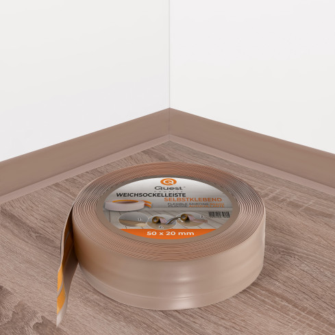 Listwa przypodłogowa samoprzylepna PCV 50x20mm Beż