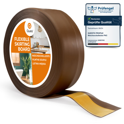 Listwa przypodłogowa samoprzylepna PCV 50x20mm Ciemny brąz