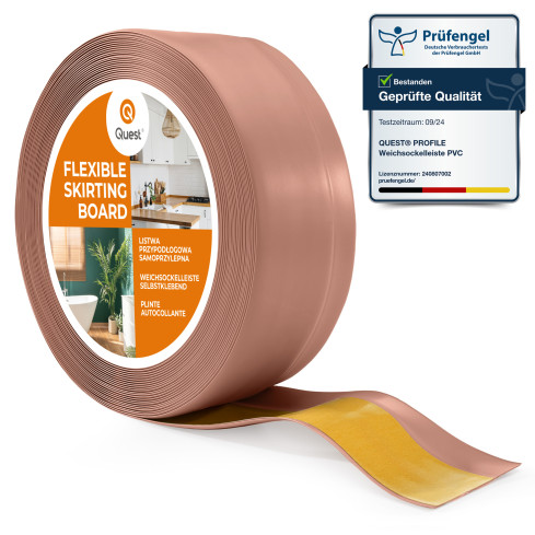 Listwa przypodłogowa samoprzylepna PCV 50x20mm jasny brąz