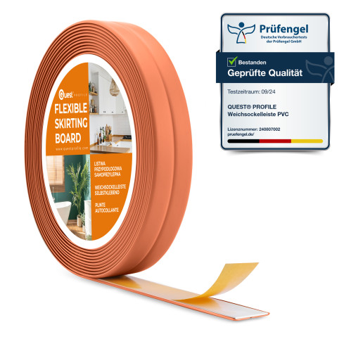 Listwa montażowo-wykończeniowa samoprzylepna PCV na taśmie piankowej 10/10 5m - ceglany