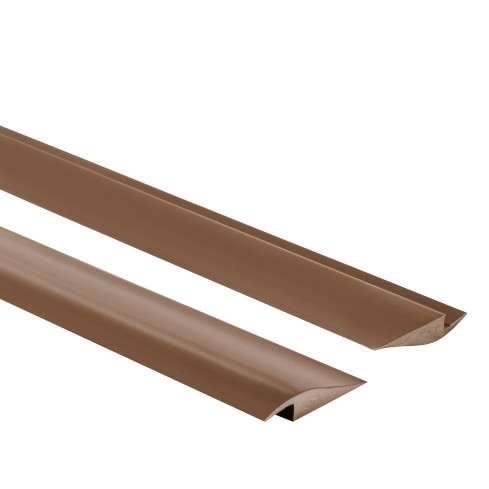 Elastyczny profil najazdowy PVC do płytek, dywanów, brązowy