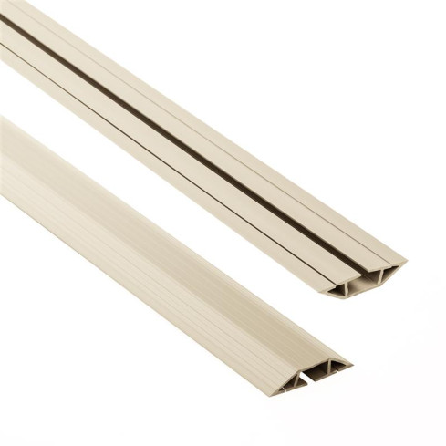 Listwa kablowa maskująca PCV – 200 cm, trapezowa, beż