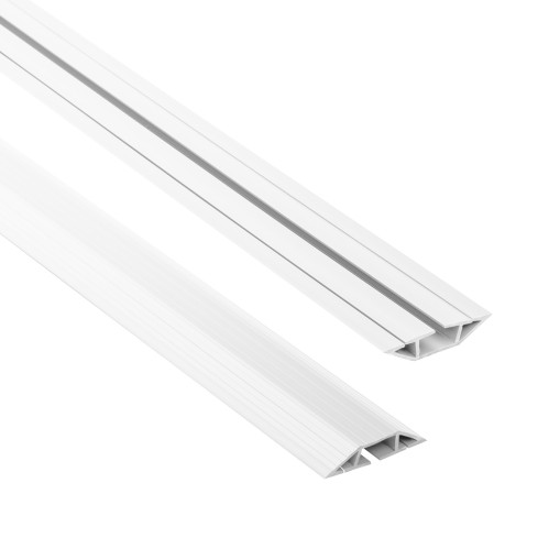 Listwa kablowa maskująca PCV – 200 cm, trapezowa, biały