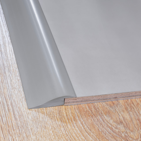 Elastyczny profil najazdowy PVC do płytek, dywanów, szary