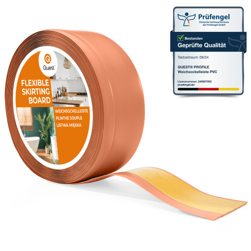 Listwa przypodłogowa samoprzylepna PCV 70x20mm, ceglany