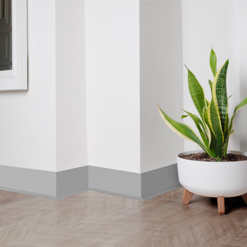 Listwa przypodłogowa samoprzylepna PCV 70x20mm szary