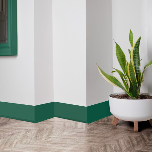 Listwa przypodłogowa samoprzylepna PCV 70x20mm, zielony