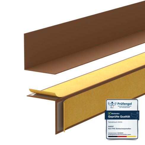 Minimalistyczna listwa przypodłogowa samoprzylepna PVC twarda, Loft, Modern, brąz