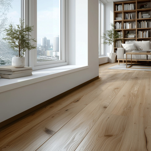 Minimalistyczna listwa przypodłogowa PVC twarda, Loft, Modern, brąz