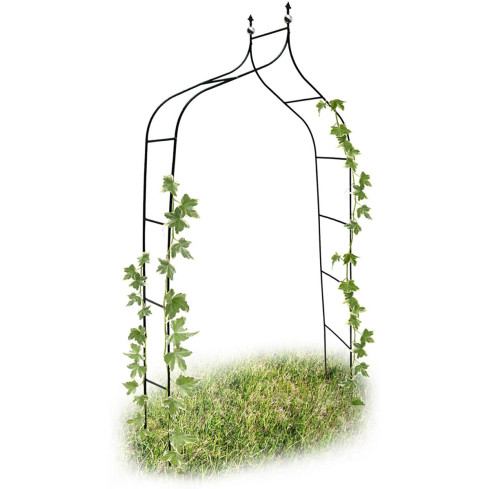 Elegancka pergola łukowa na róże i rośliny pnące