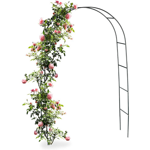 Pergola ogrodowa łuk metalowa łukowa na róże kwiaty pnącza 240cm + kotwy