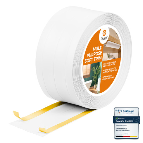 Listwa wielofunkcyjna z PCV 4in1 – samoprzylepny panel wykończeniowy, biały