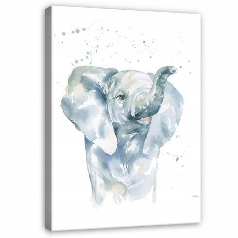 Obraz DO POKOJU DZIECKA Słoń Na Płótnie 100x70