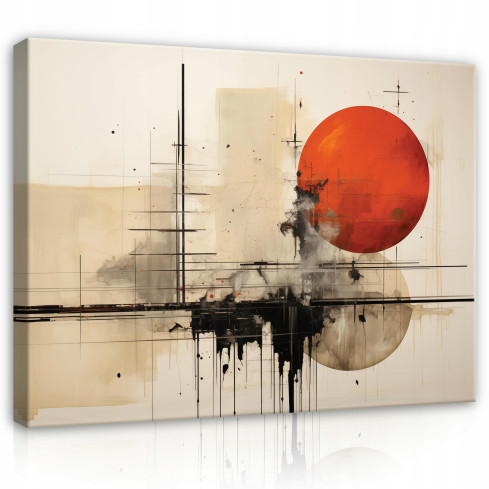 OBRAZ NA PŁÓTNIE ŚCIANĘ ABSTRAKCJA DO SYPIALNI SALONU NOWOCZESNY 40x30