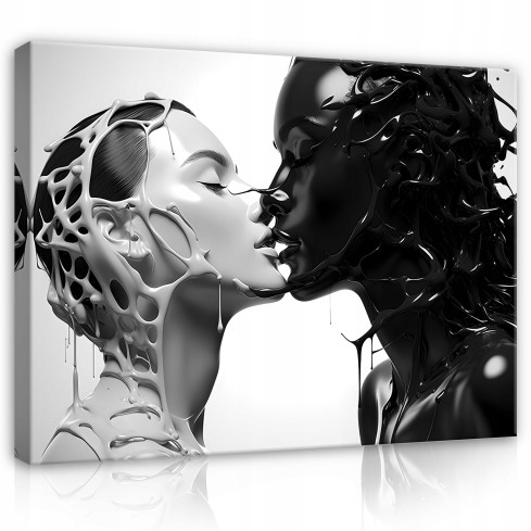 Obraz KOBIETA PARA ABSTRAKCJA XXL Na Ścianę 120x80