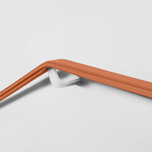 Listwa poręczowa PCV PREMIUM, poręczówka 40x8mm, ceglany 1m