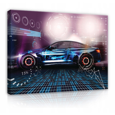 Obraz DO POKOJU DZIECKA Chłopca Auto Gracz 120x80