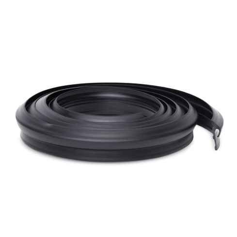 Uszczelka PCV do parapetów metalowych czarna 1 mb.