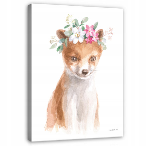 Obraz DO POKOJU DZIECKA Lisek Na Płótnie 120x80