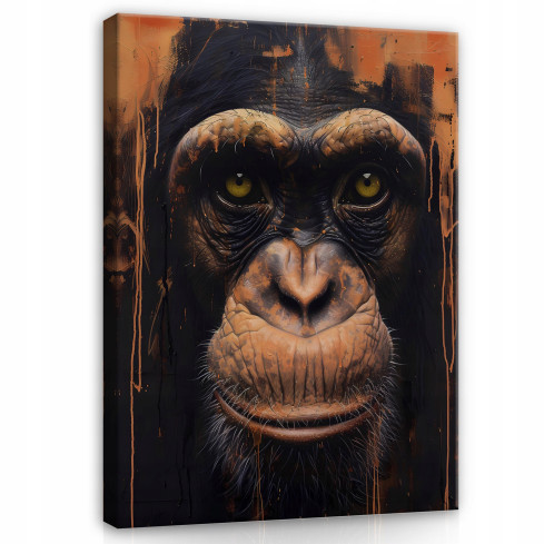 OBRAZ MAŁPA GORYL ZWIERZĘTA NA PŁÓTNIE ŚCIANĘ DO SYPIALNI SALONU 40x30