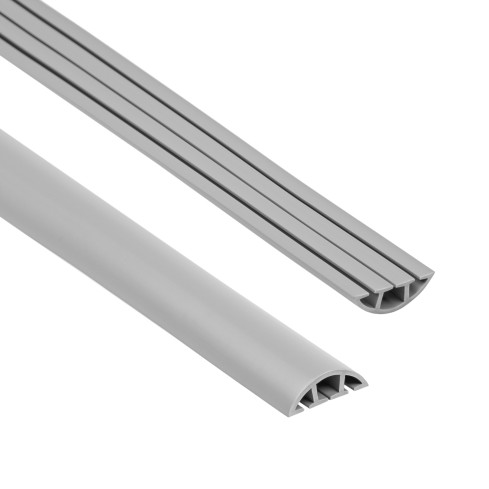 Listwa kablowa maskująca PCV – 200 cm, półokrągła, szary
