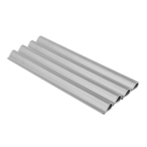 Klips do mocowania listwy panelowej - taśmy ogrodzeniowej, szary