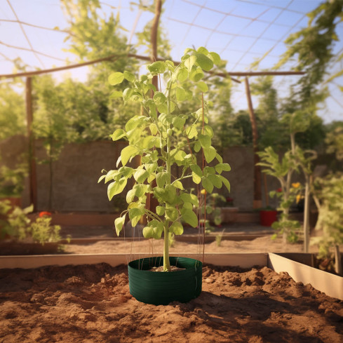 Krąg nawodnieniowy PCV - pierścień uprawny - szary