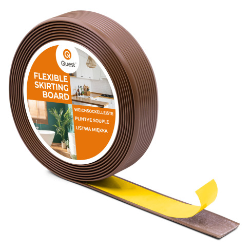 Listwa antypoślizgowa PVC samoprzylepna, rowkowana, LAP3, 35mm, 5m, brąz