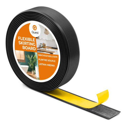 Listwa antypoślizgowa PVC samoprzylepna, rowkowana, LAP3, 35mm, 5m, czarny