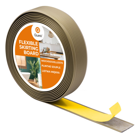 Listwa antypoślizgowa PVC samoprzylepna, rowkowana, LAP3, 35mm, 5m, mosiądz