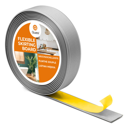 Listwa antypoślizgowa PVC samoprzylepna, rowkowana, LAP3, 35mm, 5m, srebrny