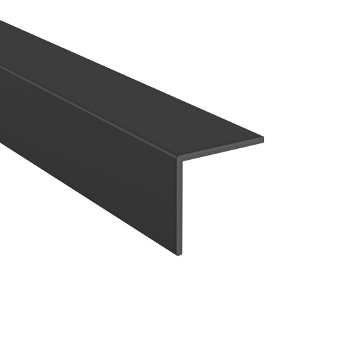 Kątowa listwa przyścienna PVC do wykończenia schod&oacute;w, LZ, 40x40, czarny 1,5m