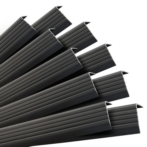 Profil schodowy antypoślizgowy samoprzylepny 40x25mm czarny, 100cm - Zestaw