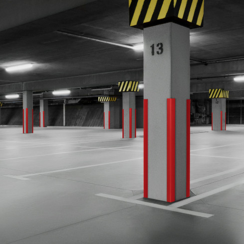 Kątownik miękki PCV - KM - czerwony