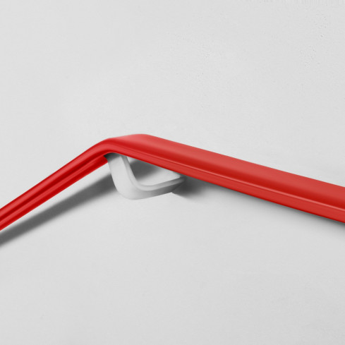 Listwa poręczowa PCV PREMIUM, poręczówka 40x8mm czerwony